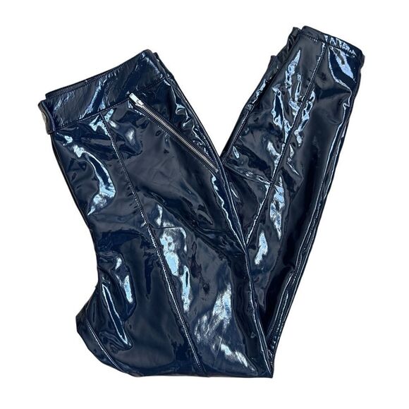 Maeve by Anthropologie Black Patent Leather Pants - Size US 10P - Picture 6 of 11